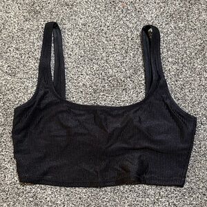 Aerie Black Scoop Top